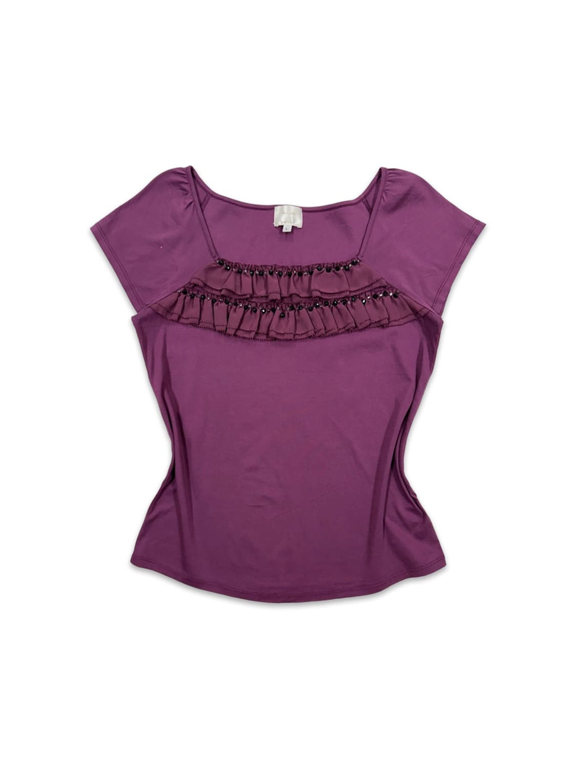 빈티지 EMMA JAMES 바이올렛 레이스 비즈 블라우스 상품이미지1