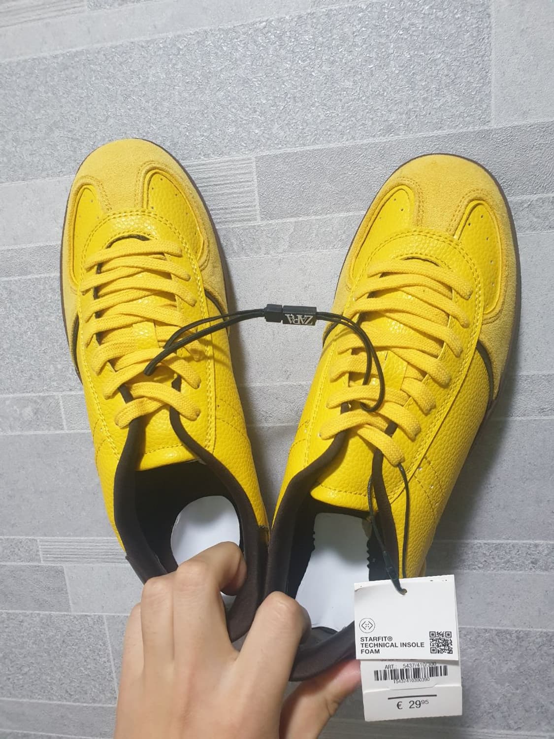 자라 노란색 색상 운동화 39사이즈 (250cm) 상품이미지1