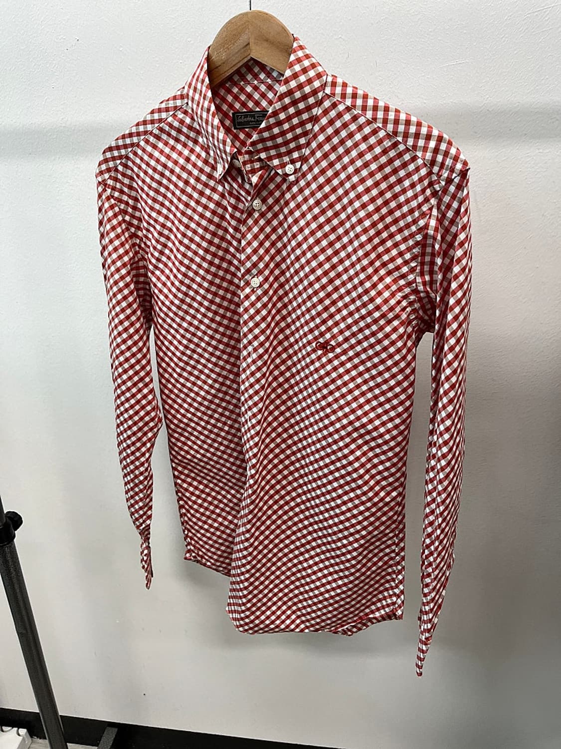 95) 페레가모 간치니 깅엄체크셔츠  상품이미지1