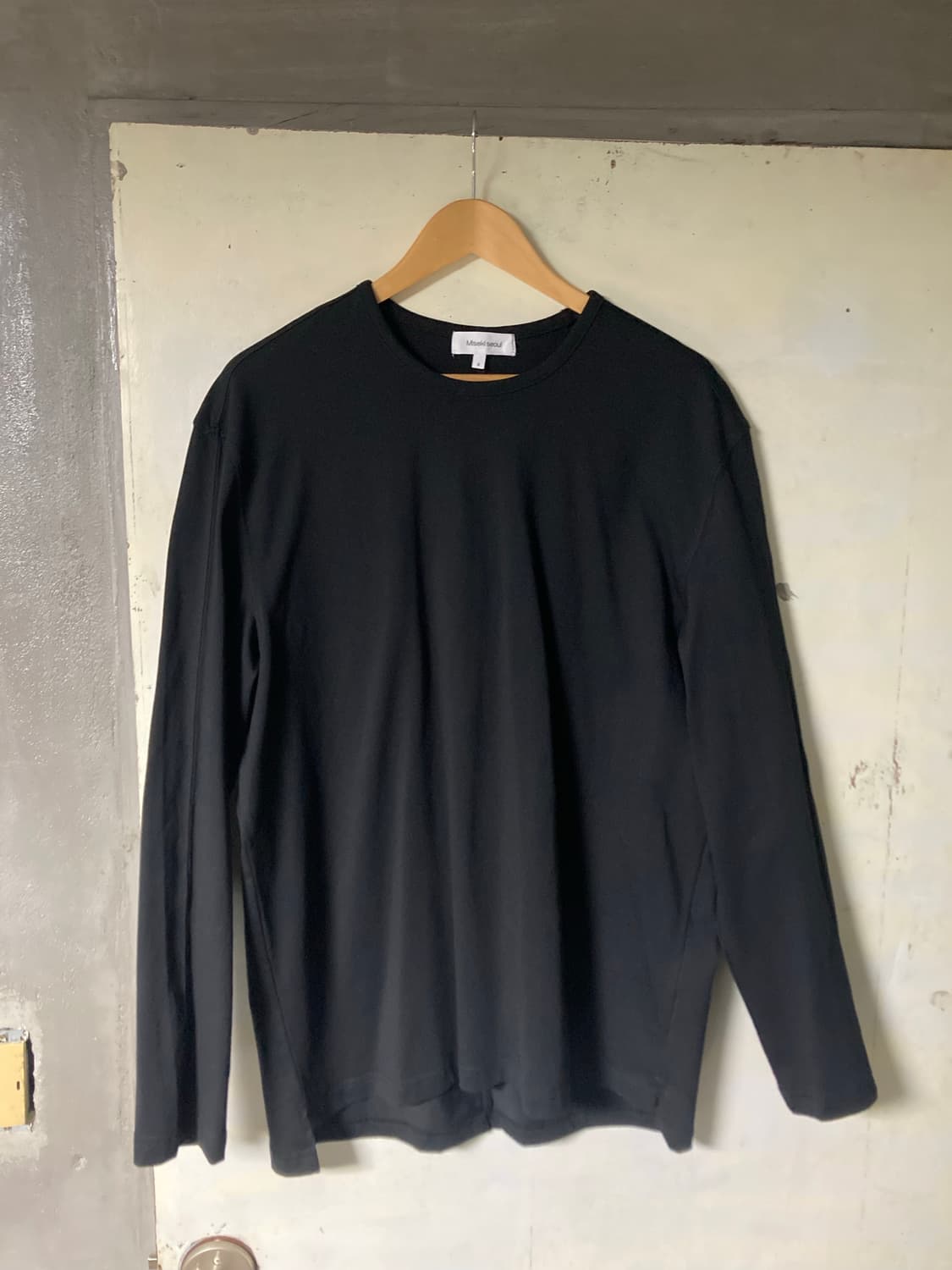미세키 서울 Basic layered long sleeves BLACK  상품이미지3
