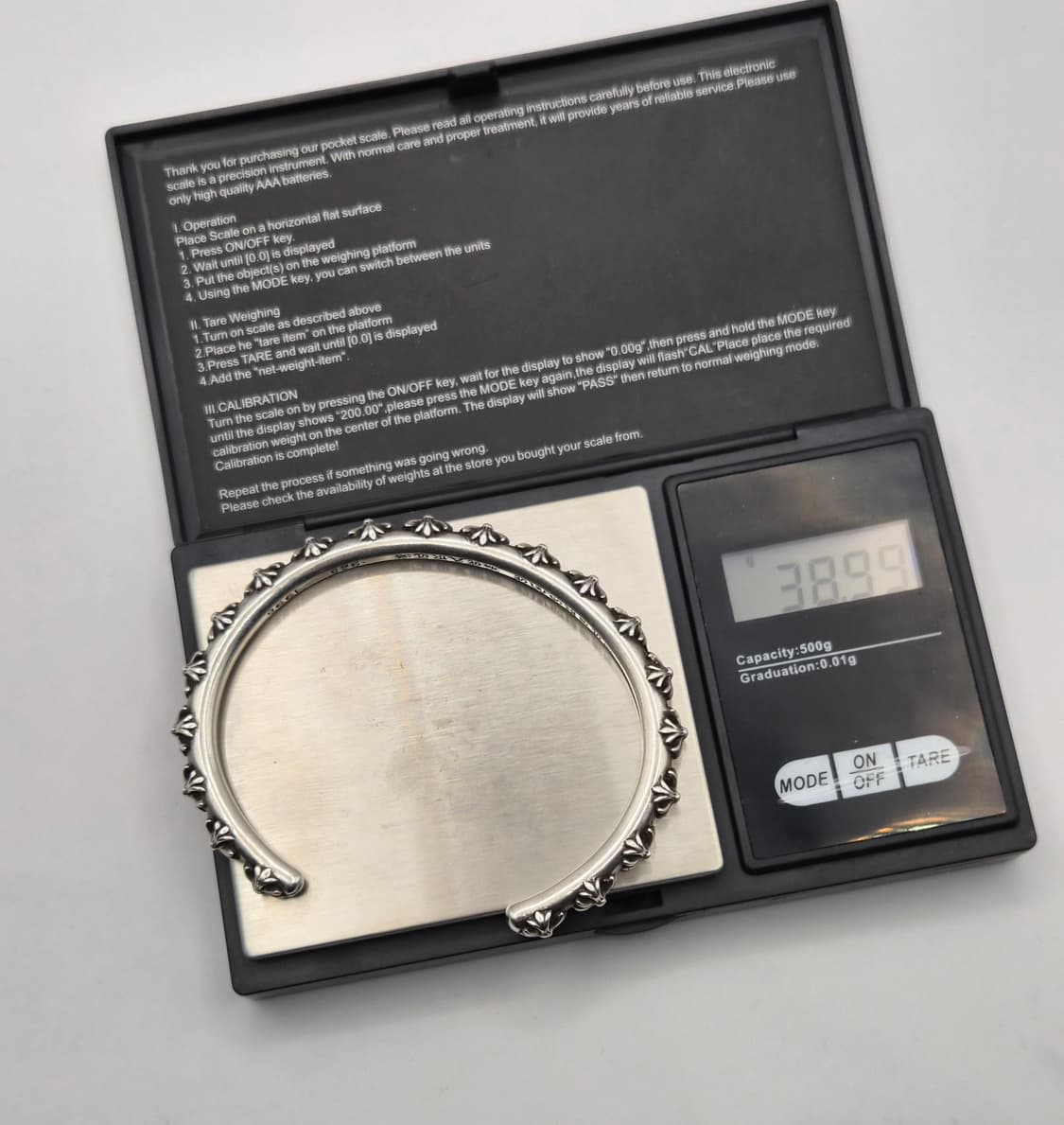 크롬하츠 정품 멀티 크로스 뱅글 팔찌 L 판매 상품이미지9