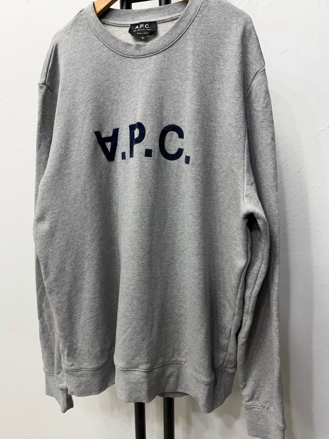 정품) APC 아페쎄 남성 회색 맨투맨 XL 상품이미지3