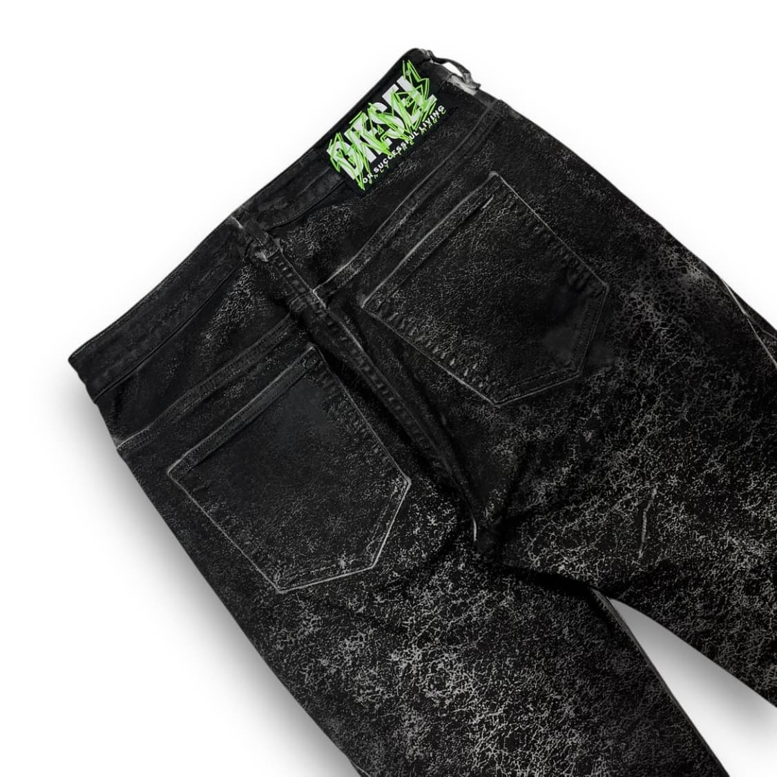 디젤 테이퍼드 핏 크랙 다크 락시크 데님 팬츠 상품이미지5