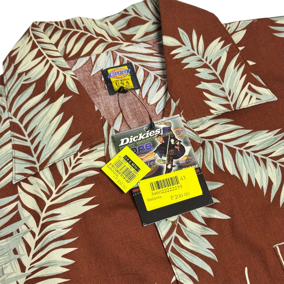 디키즈 USA 야자수 하와이안 셔츠 2XL 상품이미지2