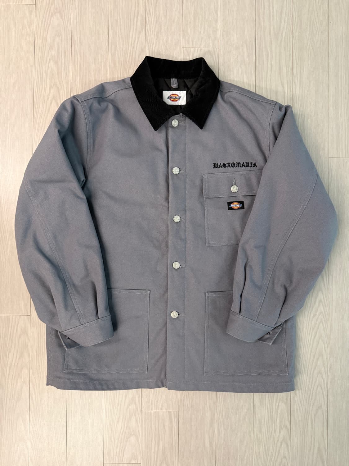 [L] 와코마리아 디키즈 커버올 캔버스 워크자켓 그레이 상품이미지1