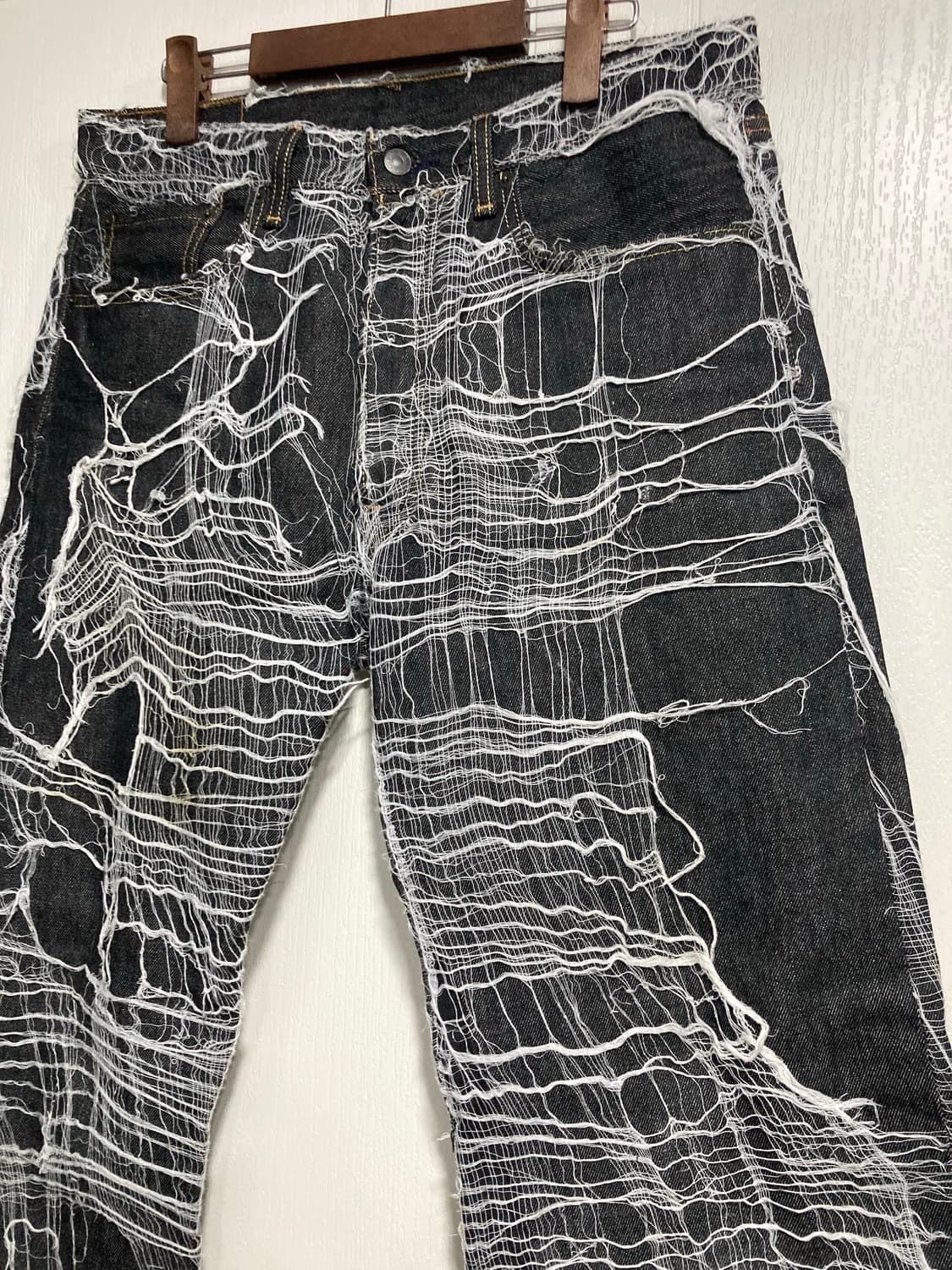 스파이더웹 데님 팬츠 상품이미지5