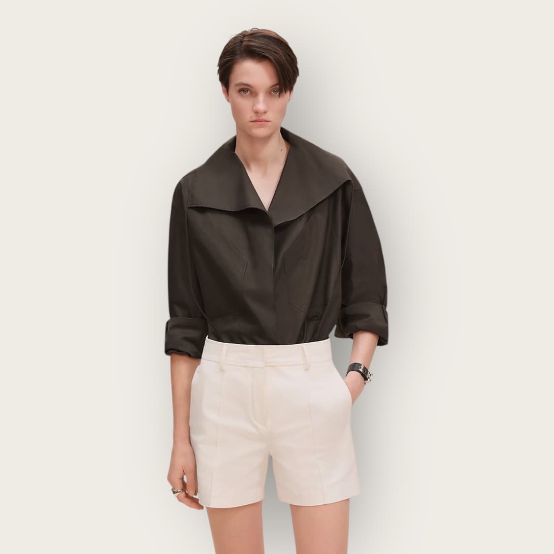 36/ 에르메스 신형 화이트 쇼츠팬츠 상품이미지1