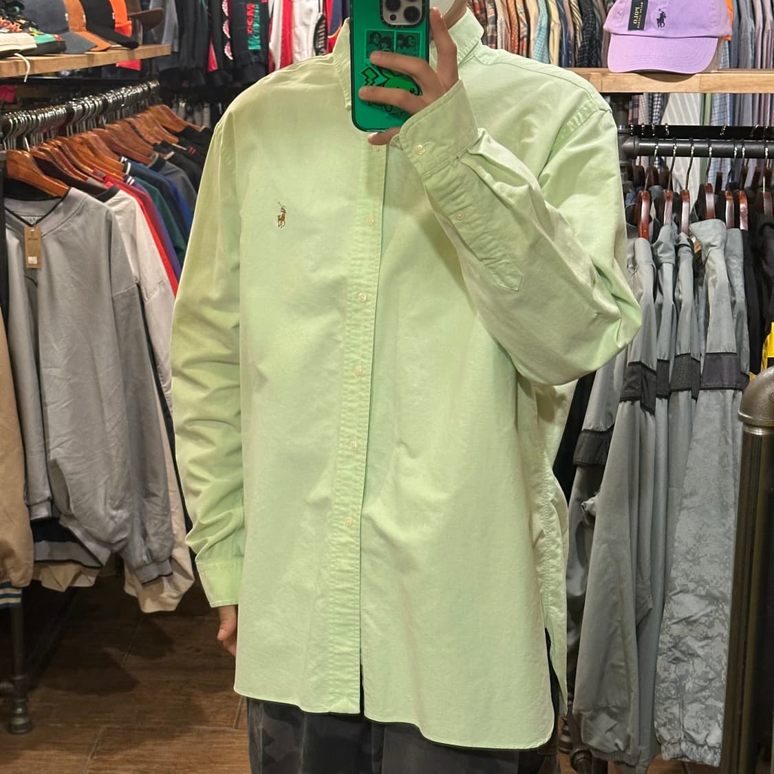 [HI] 폴로 랄프로렌 셔츠 옐로그린 상품이미지3