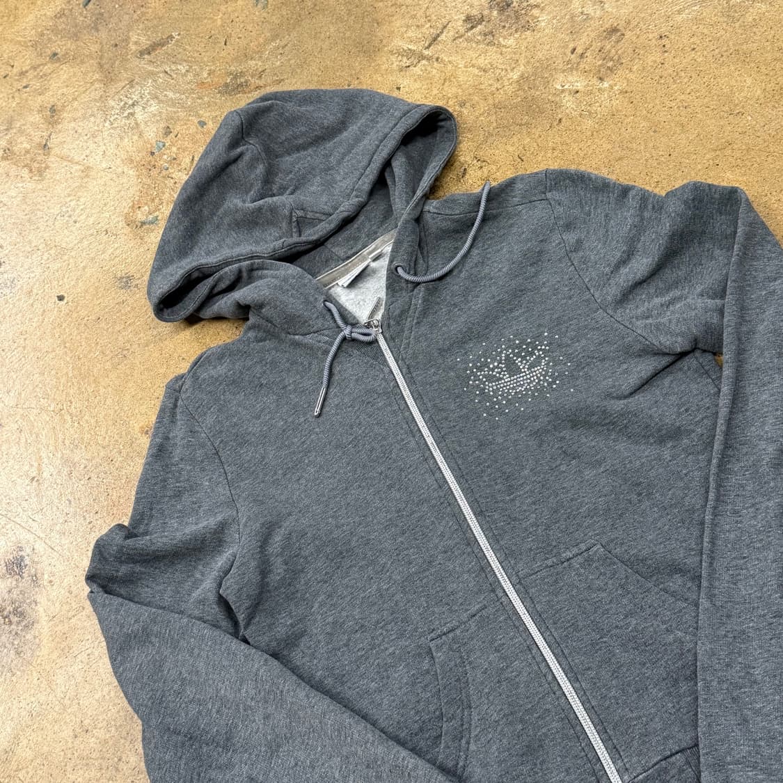 아디다스 그레이 큐빅 후드집업 90 상품이미지1