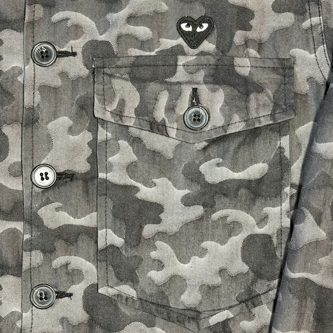 꼼데가르송 블랙 카모 셔츠 M 상품이미지4