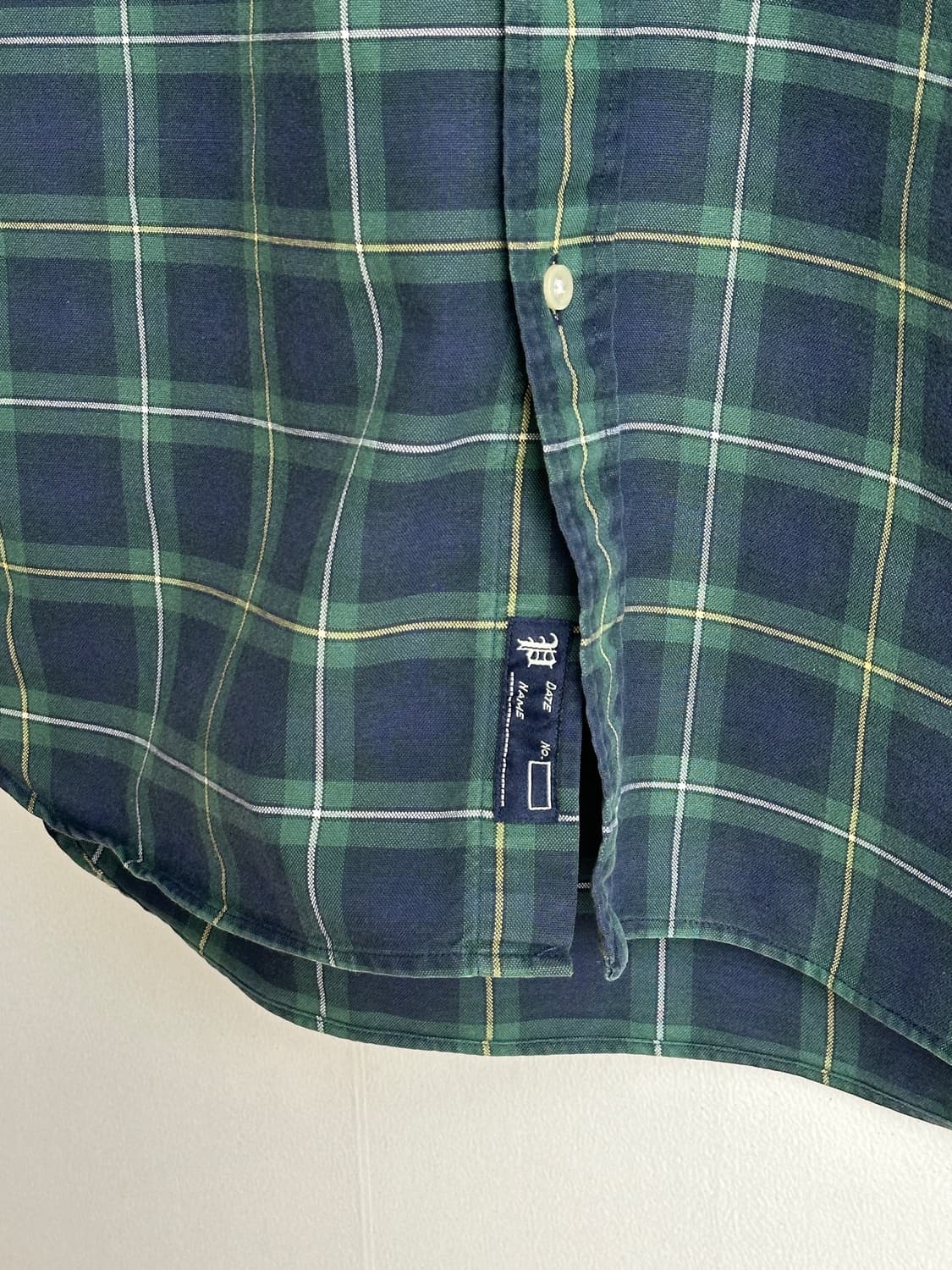 폴로 랄프로렌 원포켓 타탄체크 셔츠 M 상품이미지5