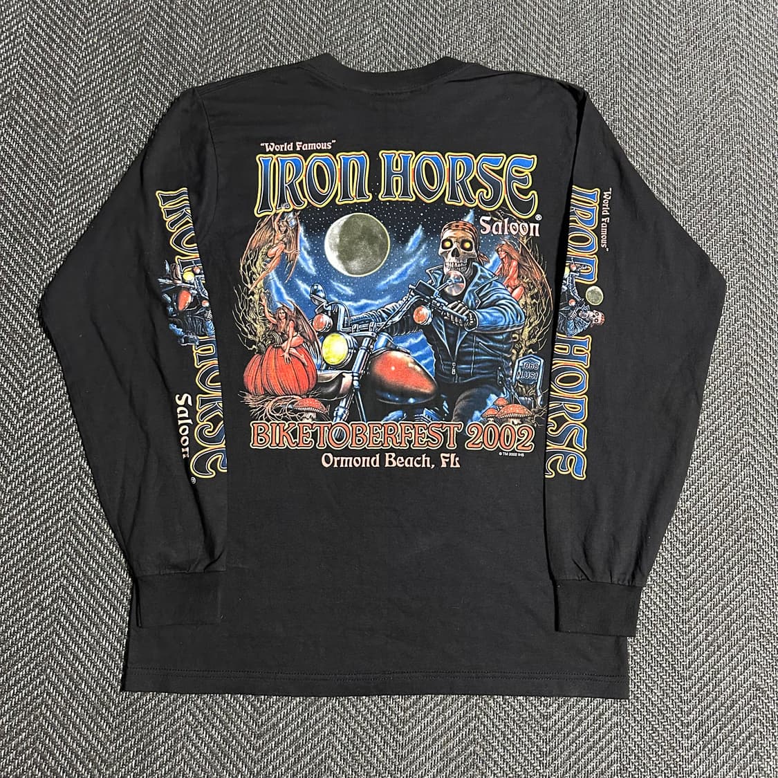 00s JENSEN IRON HORSE 프린팅 롱슬리브 상품이미지1