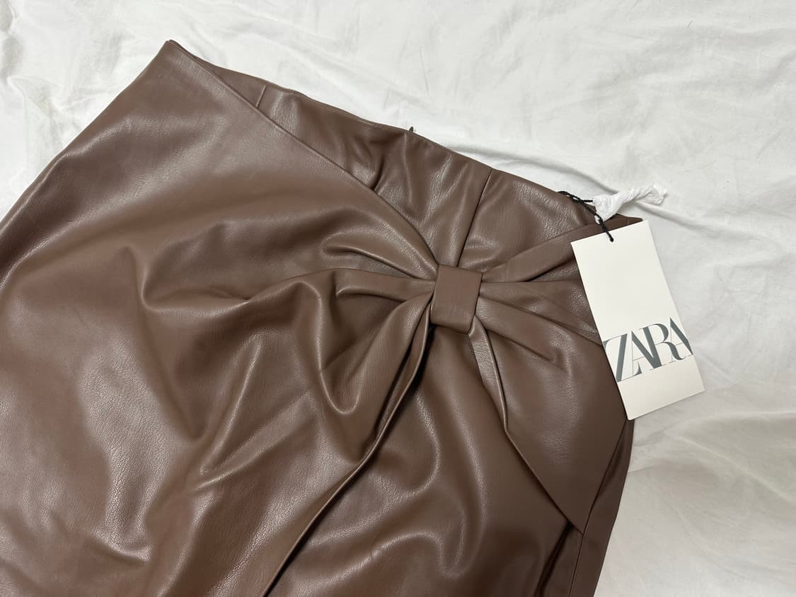 ZARA 자라 레더 치마 m (새상품) 상품이미지2