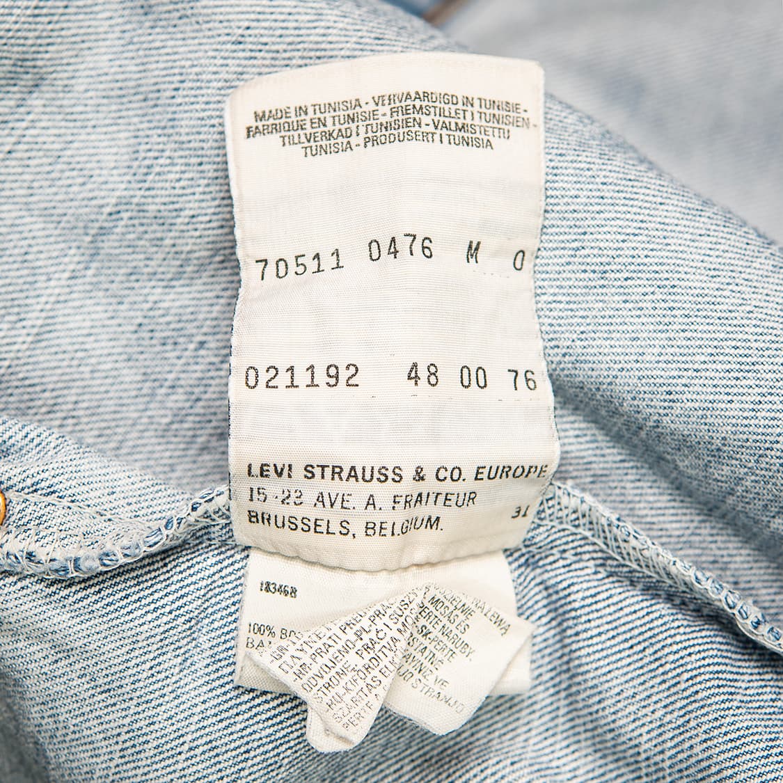 [100] 00s 리바이스 유럽 70511 데님 트러커 자켓  상품이미지8