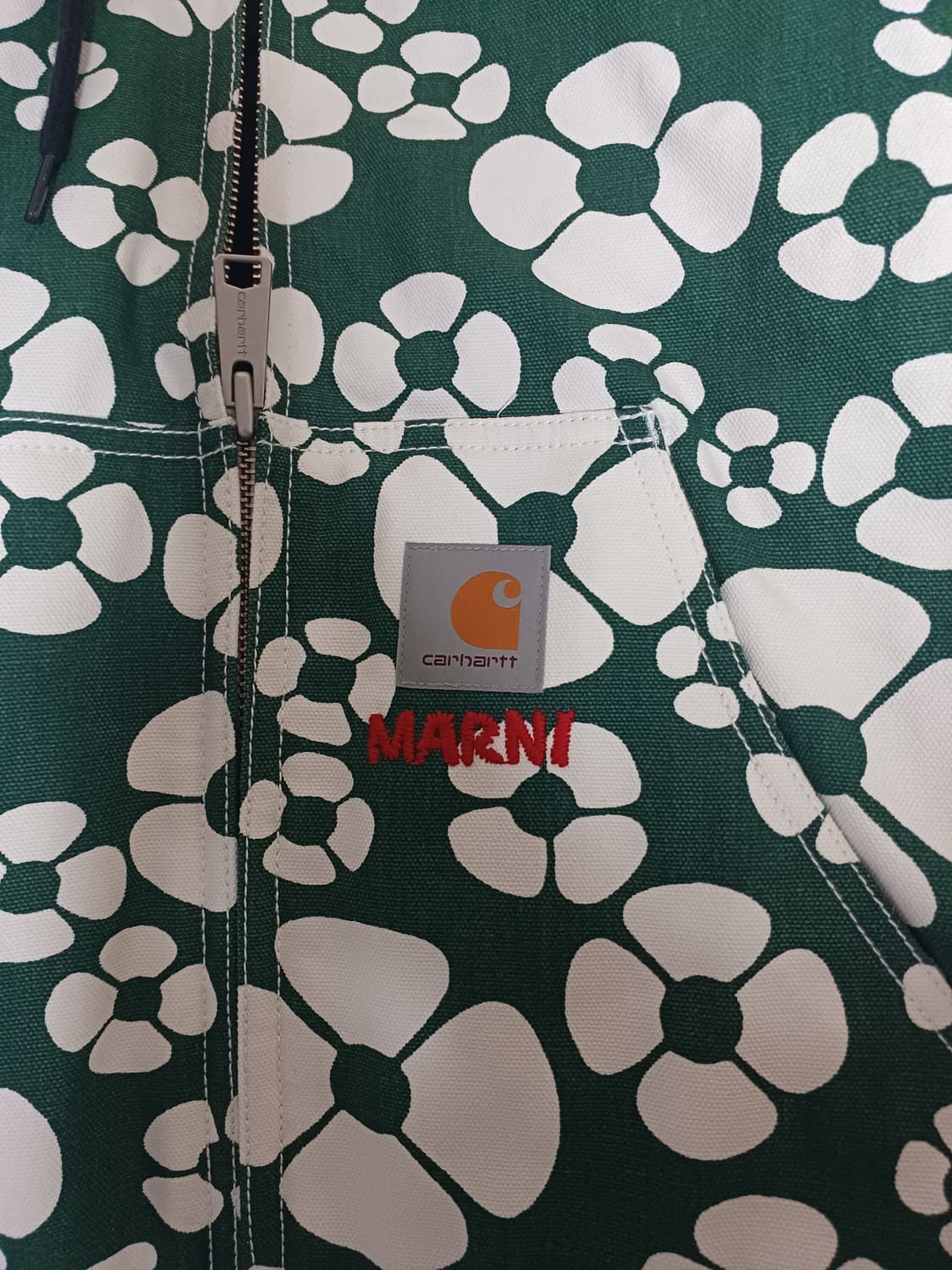 [M] 마르니 칼하트 프린트 풀라워 후드자켓 새상품 상품이미지2