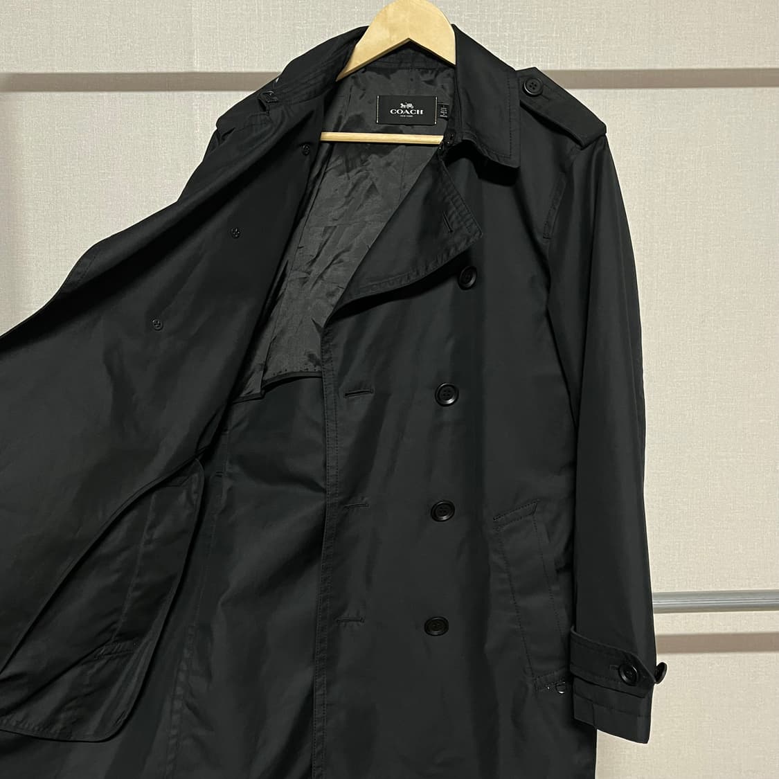 코치(COACH) 블랙 트렌치 코트 S 상품이미지9