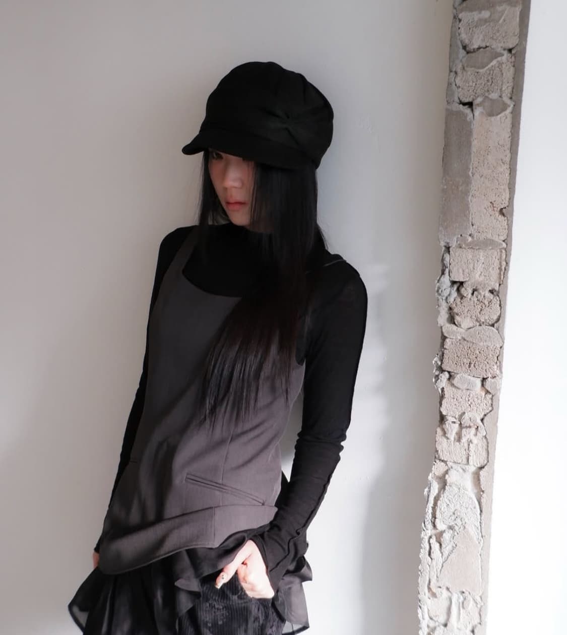 비센사이 셔링 밴드 모자  상품이미지1