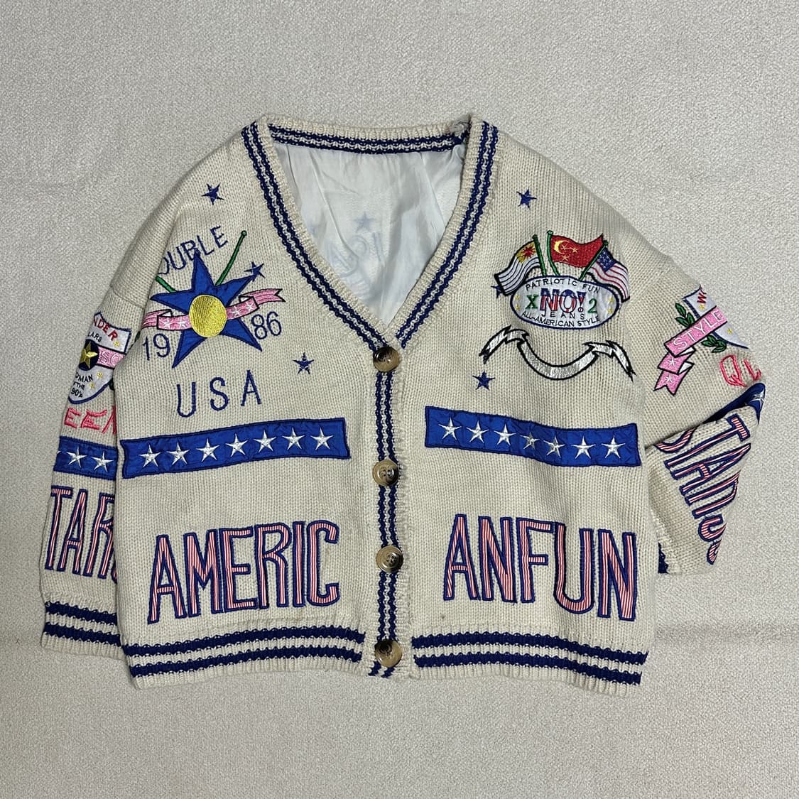 빈티지 아메리칸 니트 가디건 상품이미지1