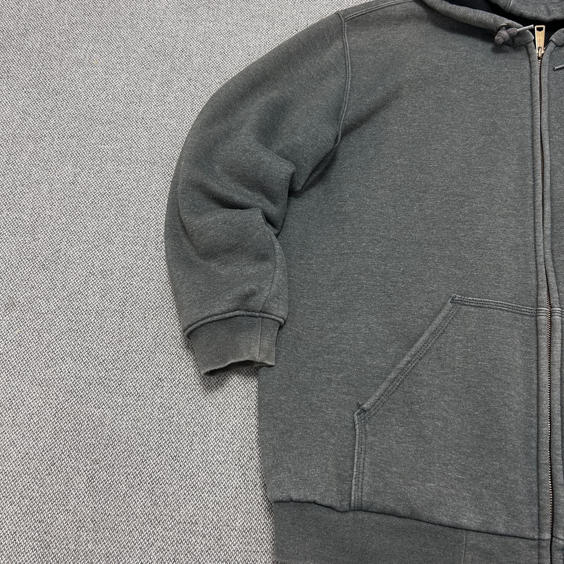 칼하트 그레이 써멀 후드집업(M) 상품이미지5