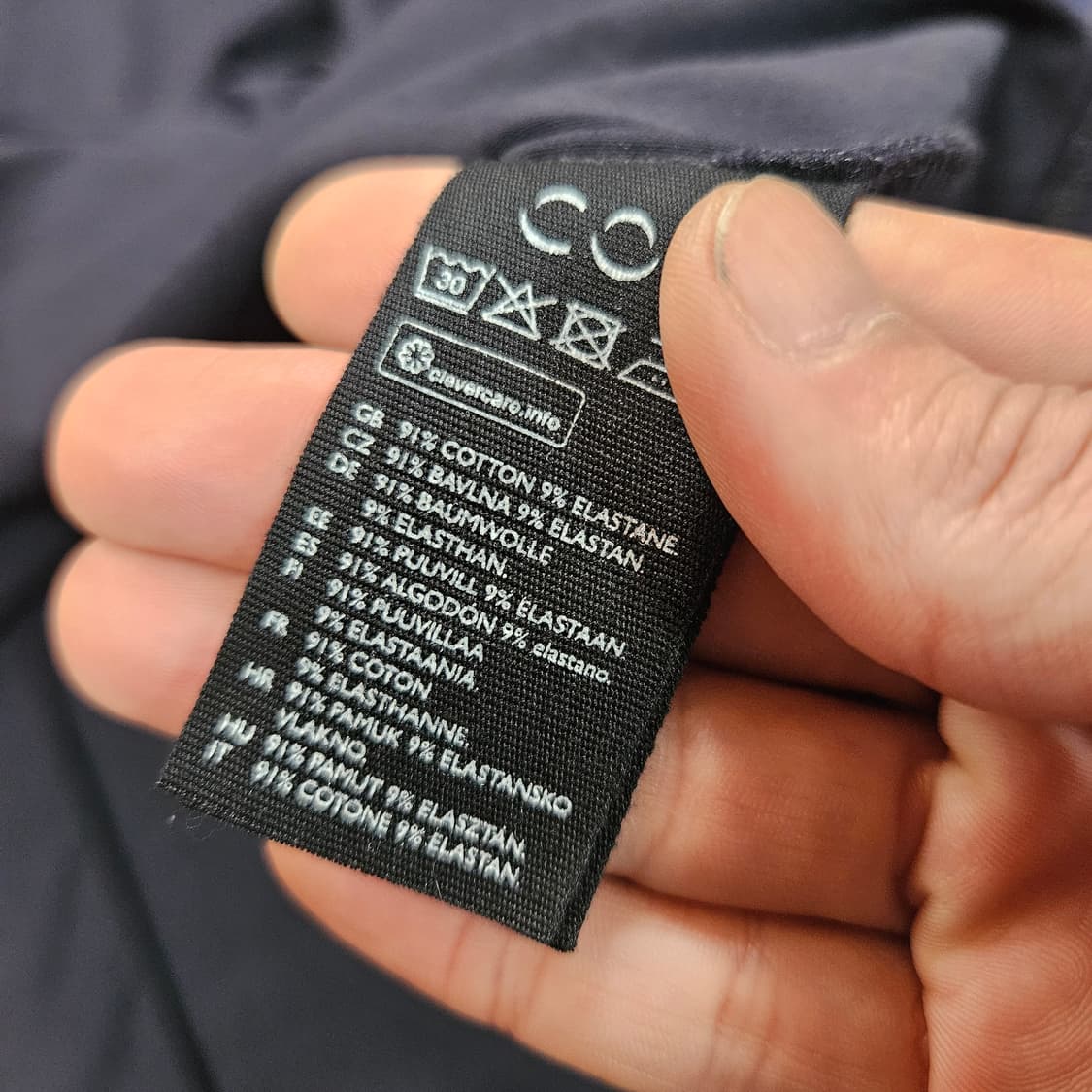 코스(COS) 네이비 타이드 포켓 원피스 L size 상품이미지6