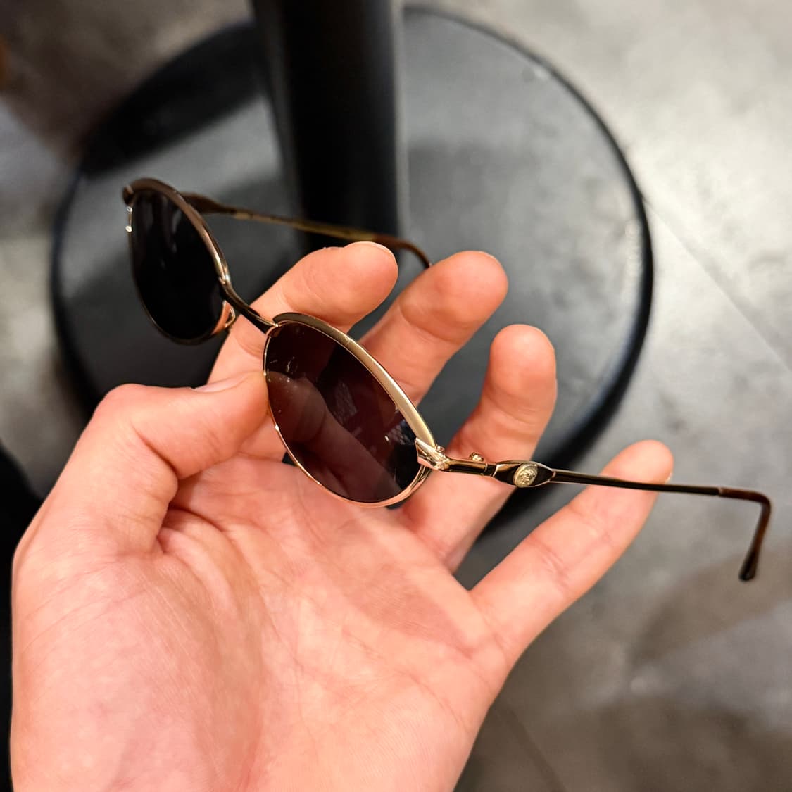 90's 올드 베르사체 금장 메두사 선글라스/안경테 상품이미지8