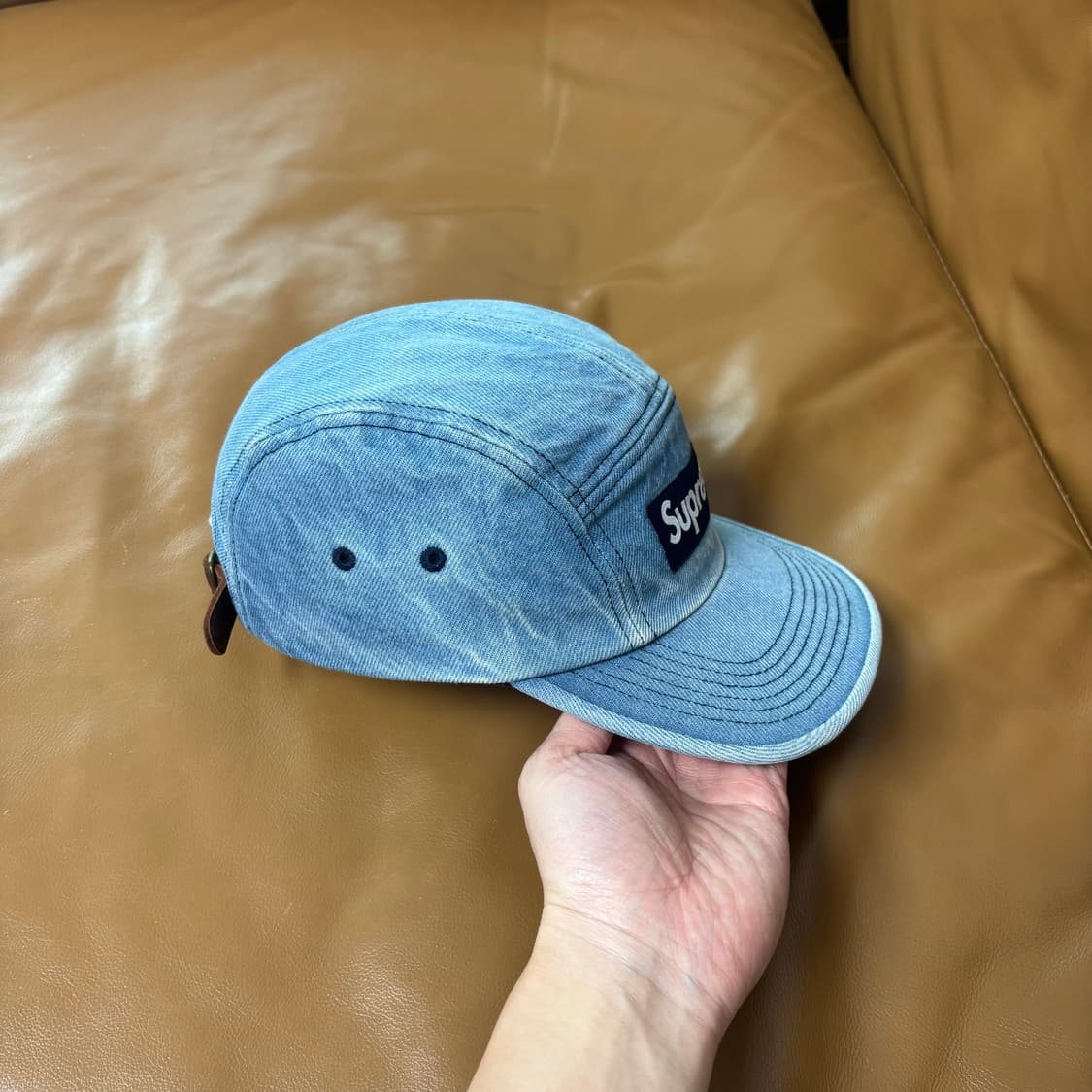 슈프림 캠프캡 모자 박스로고 23FW 데님 상품이미지4