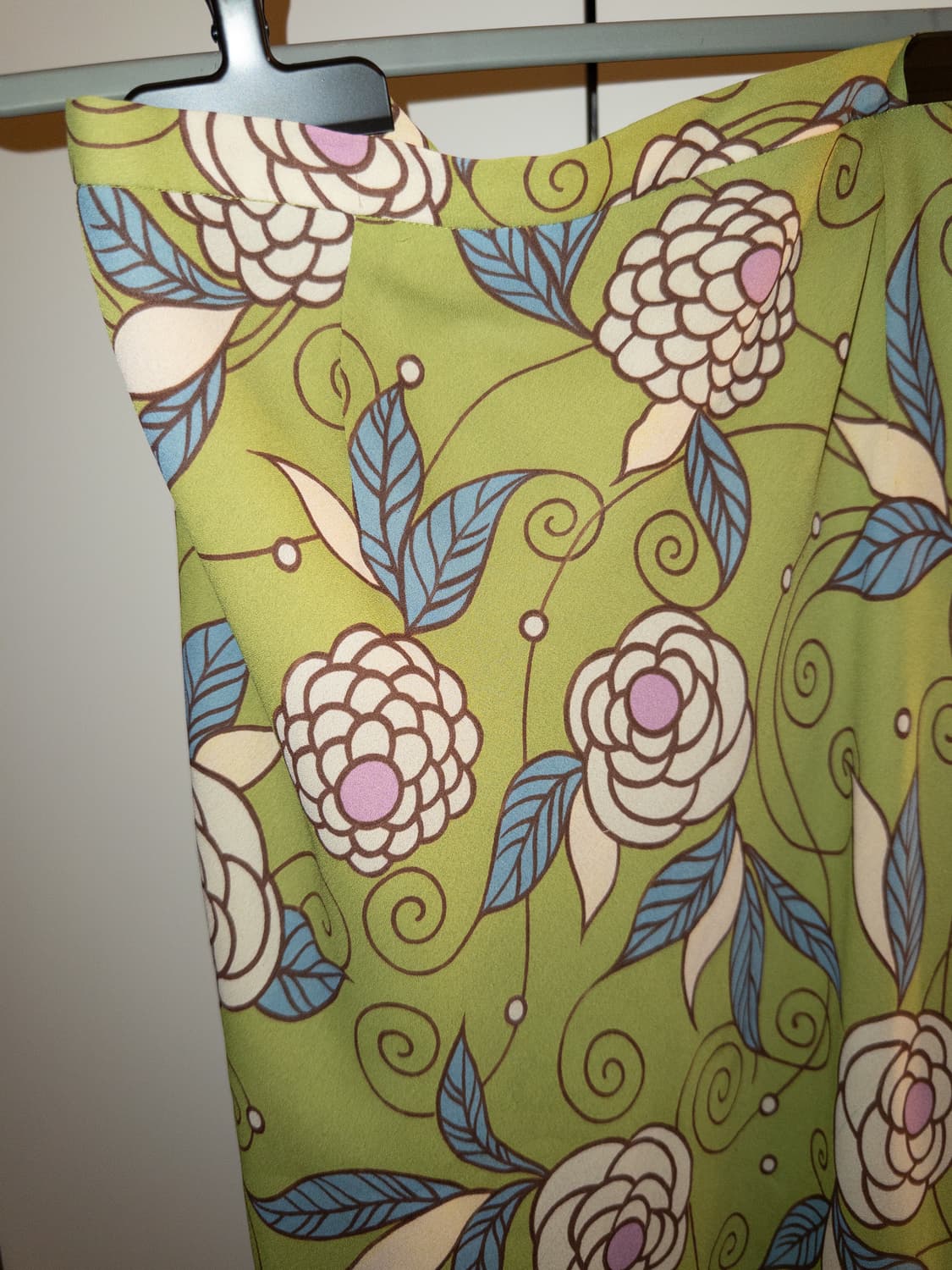 빈티지 플라워패턴 미디스커트 상품이미지2