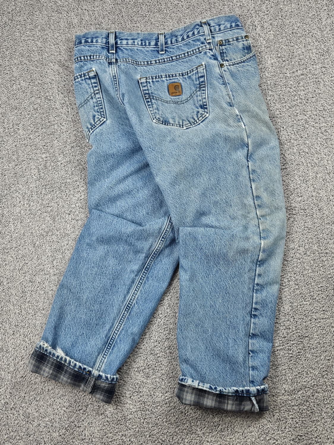 칼하트 헤비 플란넬 데님 워크 팬츠 ( 34 X 30 )/ 10376 상품이미지4