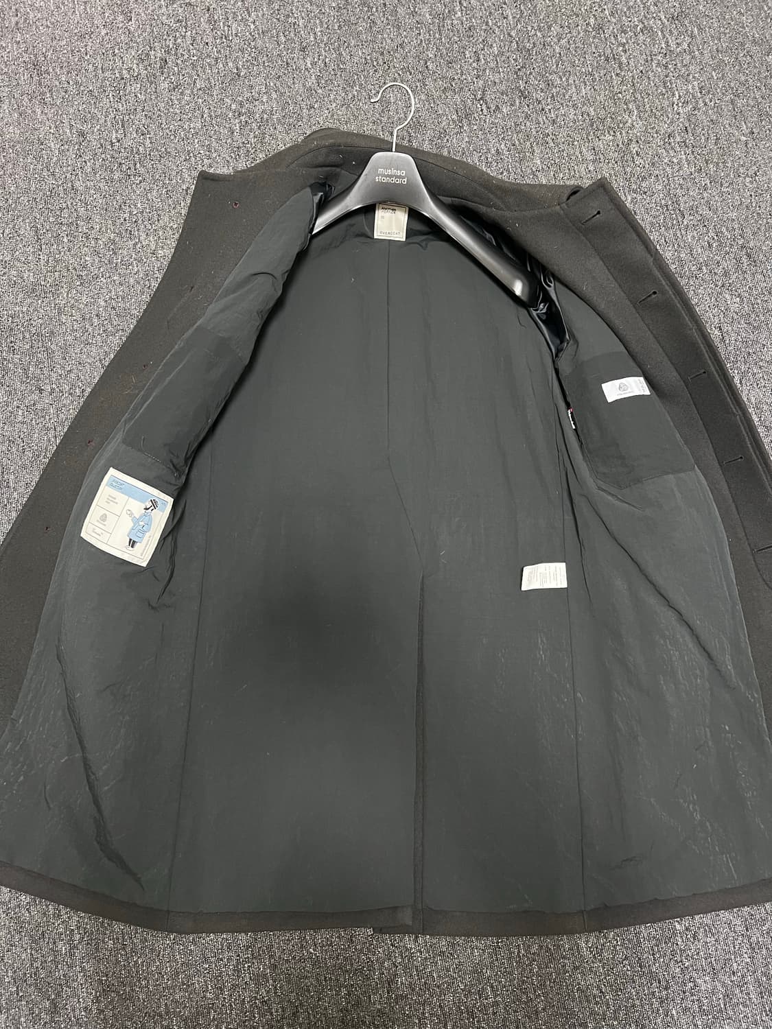 어나더오피스 voyager balmacaan coat graphite 상품이미지4