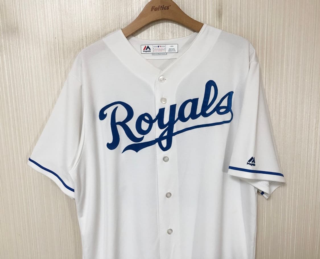 MLB 마제스틱 캔자스시티로얄스 홈유니폼/져지 L #35 에릭호스머 상품이미지2
