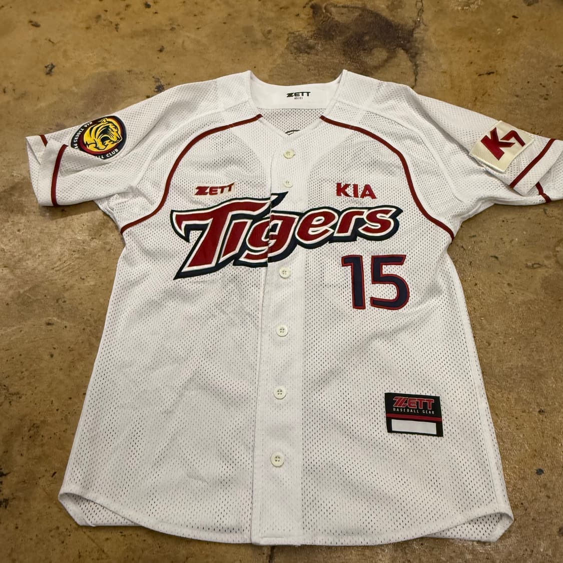 [정품/85,S] 기아타이거즈 홈 유니폼 15 이용규 마킹 b17 상품이미지2