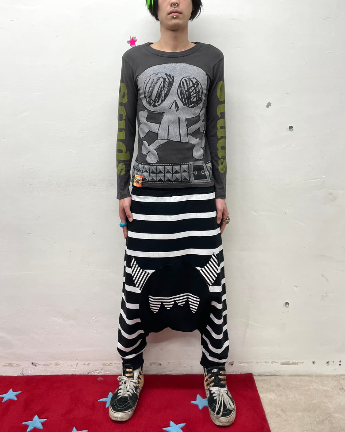 Jam Big Skull Stud Belt T-Shirt 상품이미지5