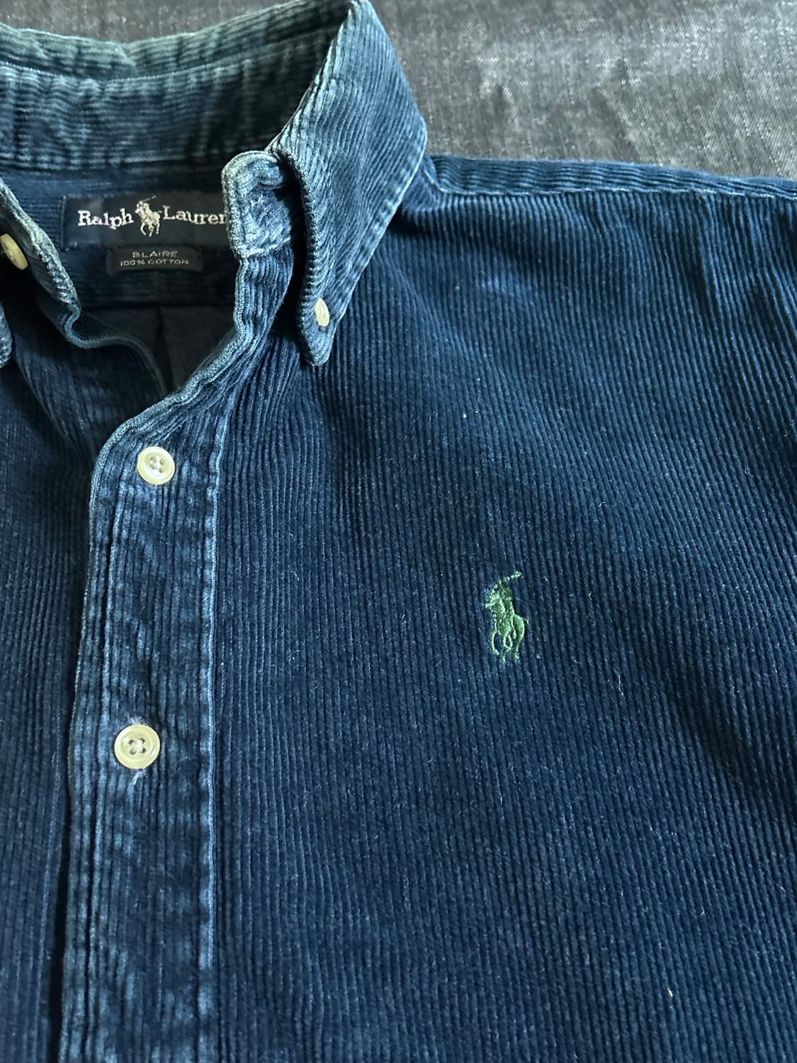 90s 폴로랄프로렌 코듀로이 버튼다운 셔츠 상품이미지4