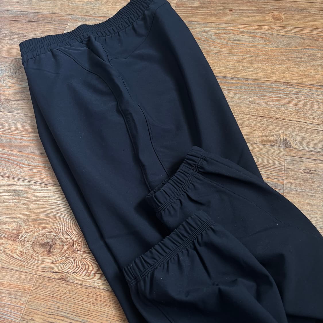 안다르 블랙 여성 L 슬림 조거 팬츠 바지 트레이닝 약기모 라이크라 상품이미지6