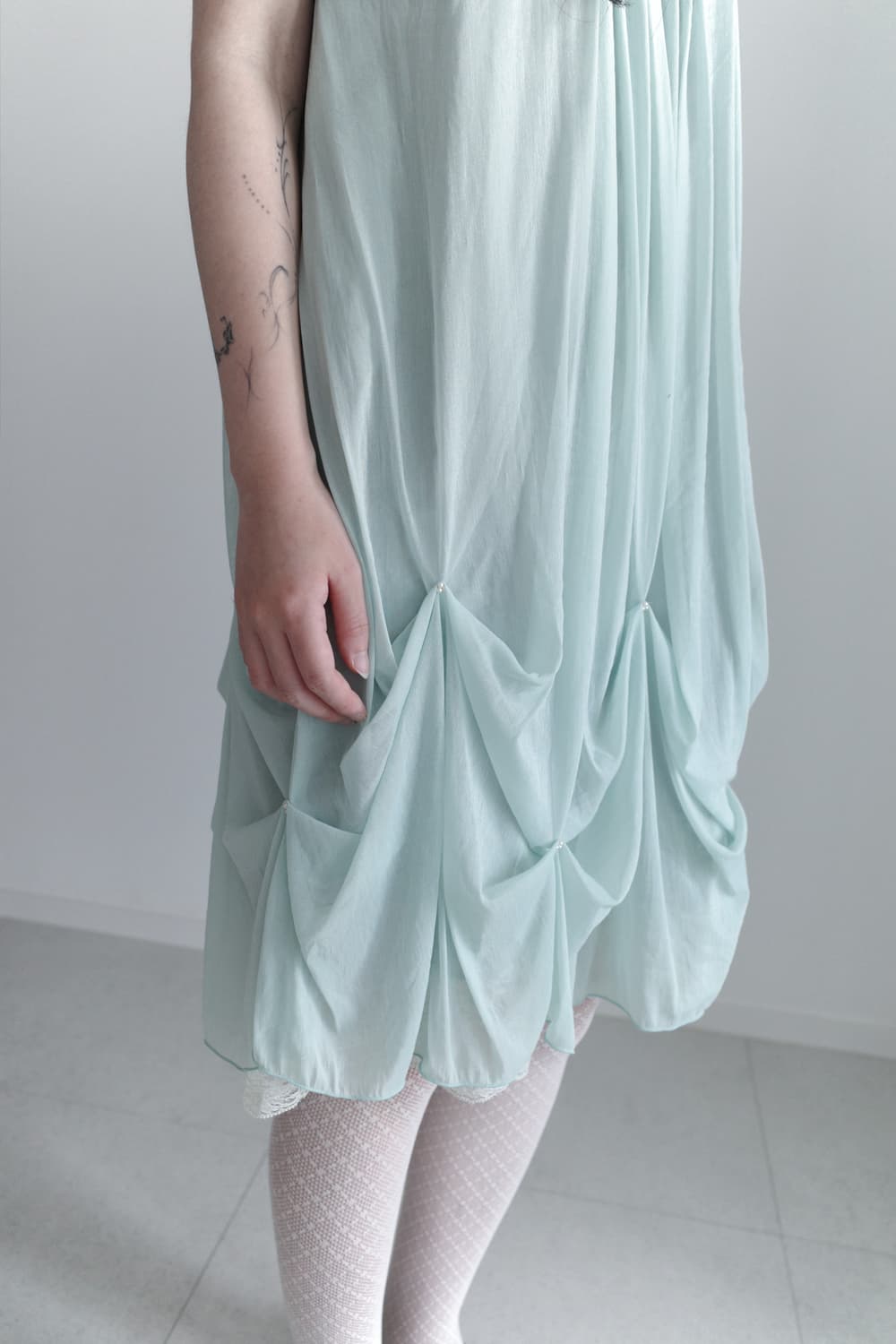 shirring draping one-piece 상품이미지10
