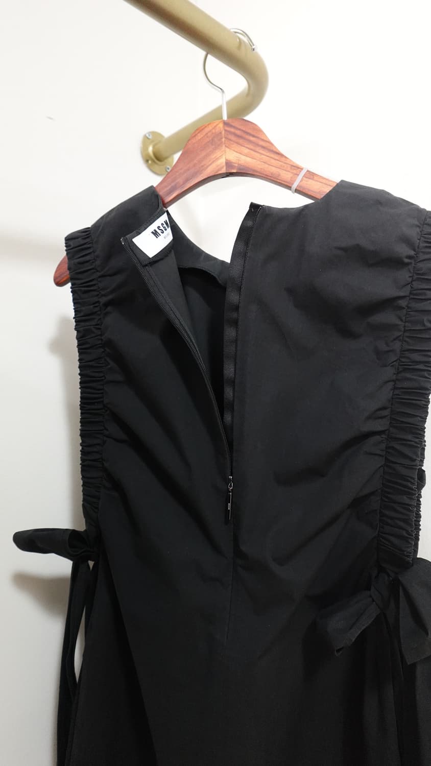 msgm(엠에스지엠) 리본 원피스 블랙 상품이미지7