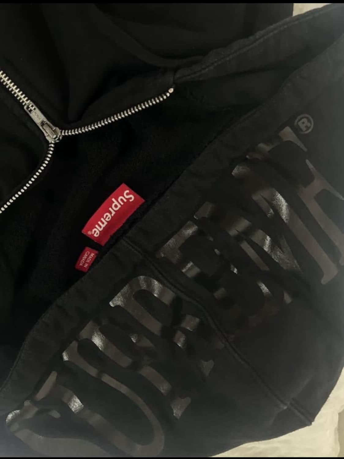 슈프림 호일로고 후드집업 상품이미지2