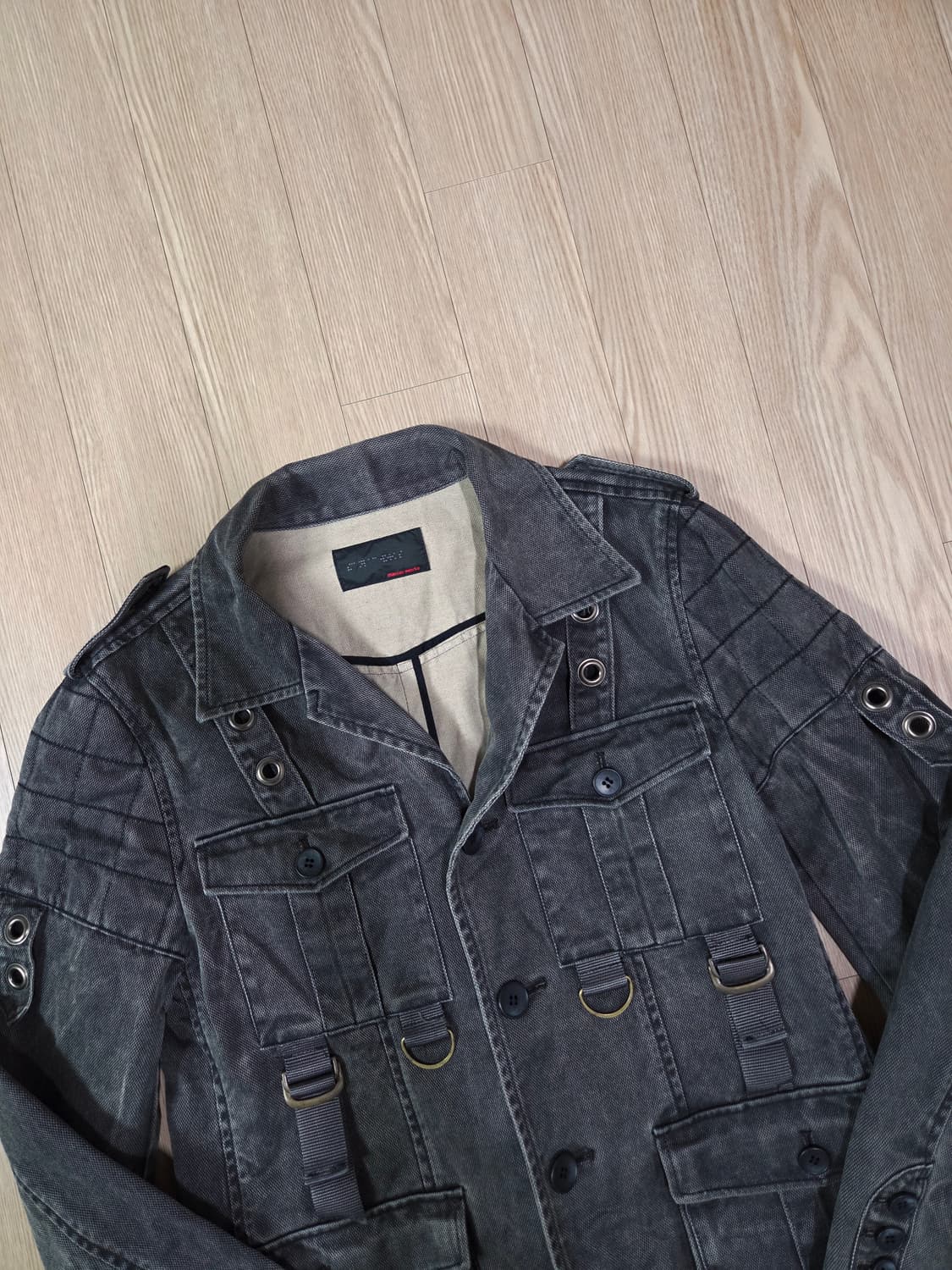 maniac works japan 원워싱 그레이 데님 디테일 재킷 상품이미지2