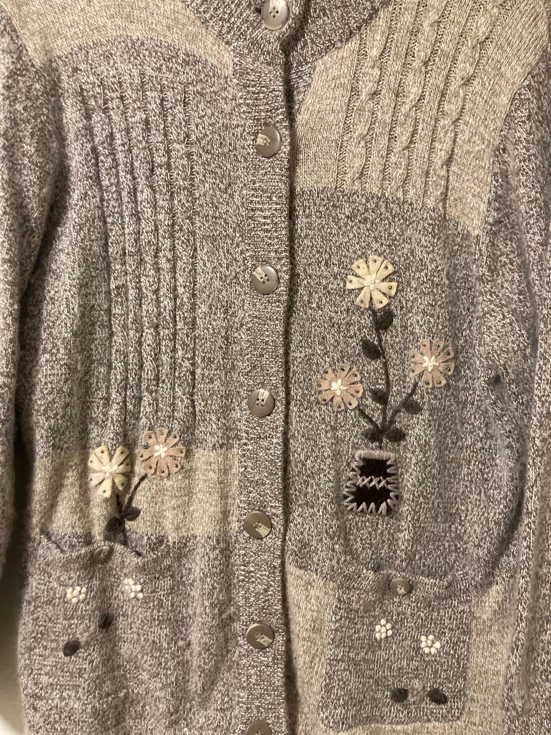 모리 자수 가디건 상품이미지2