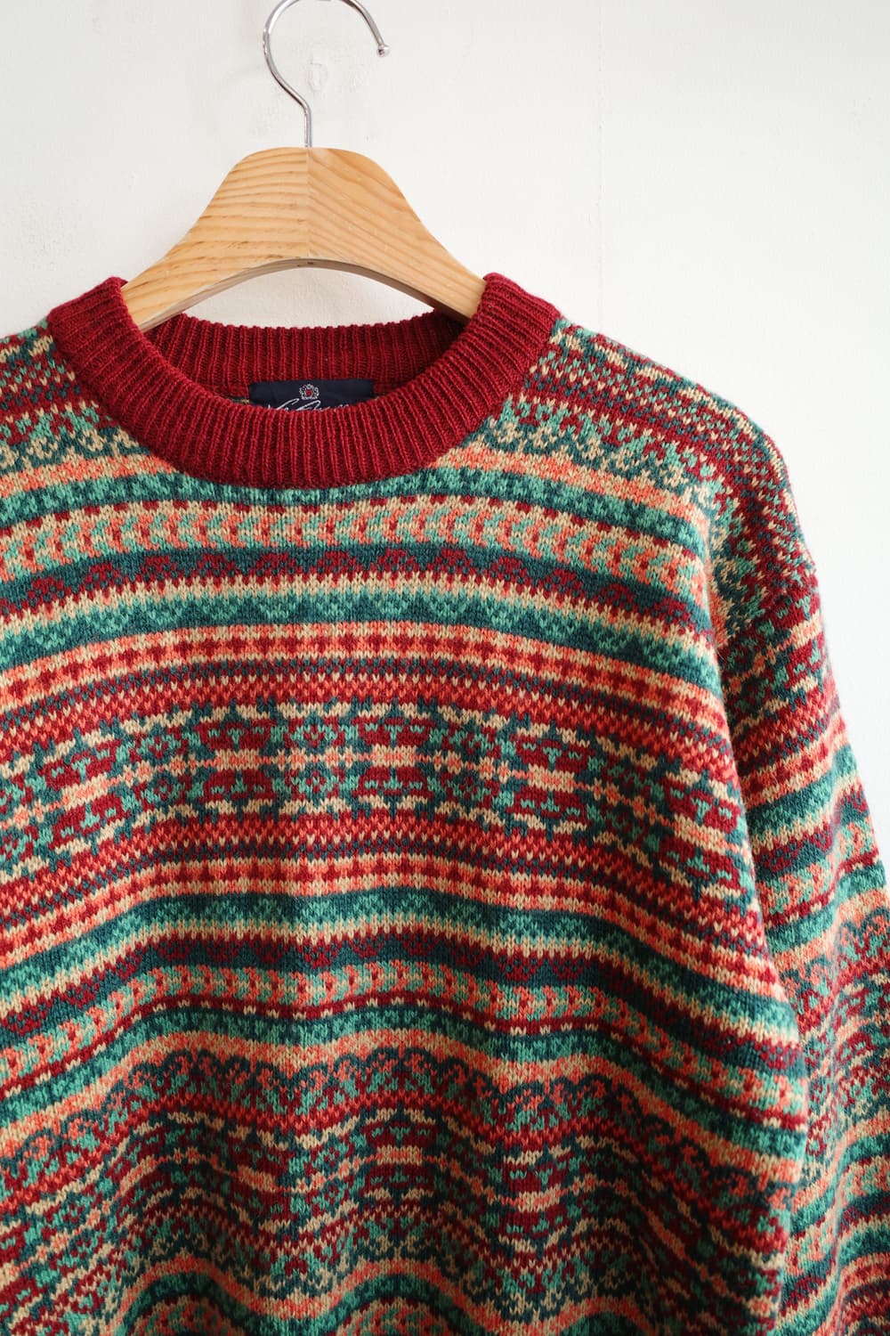 Japan brand 퓨어울 패턴 니트  상품이미지2