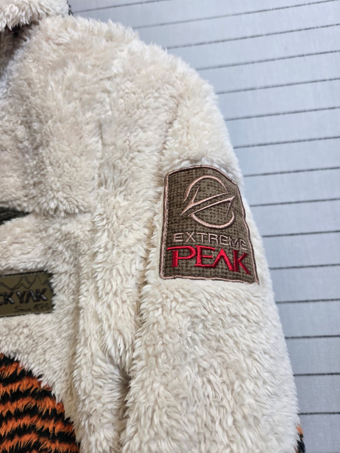 블랙야크 후리스 자켓 오렌지 패턴 상품이미지9