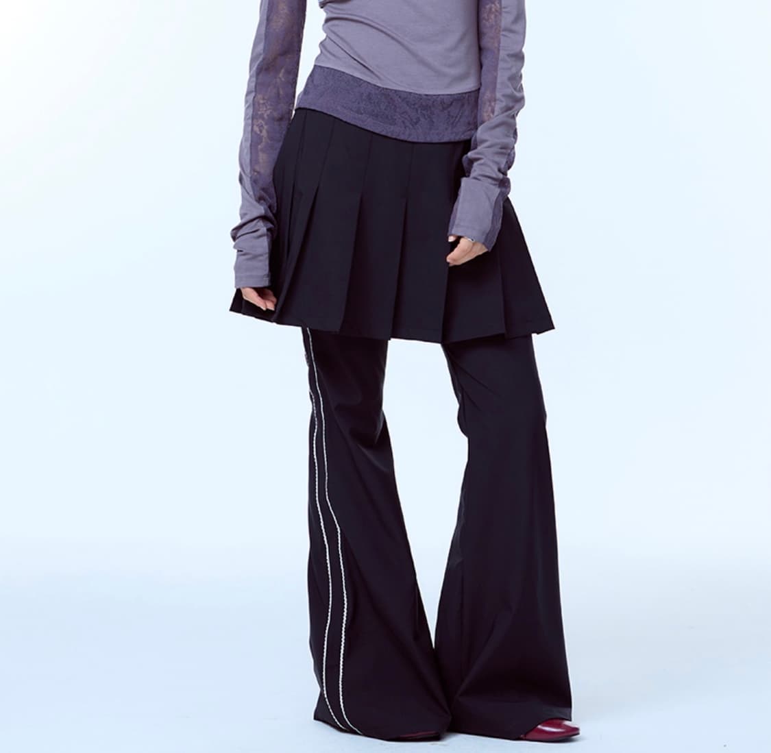 러브이즈트루 플리츠 스커트팬츠 상품이미지3