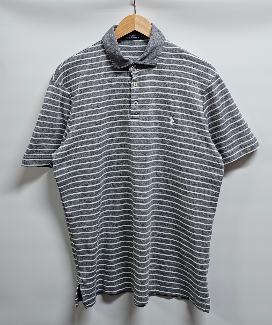폴로 랄프로렌 스트라이프 반팔 카라티 L 상품이미지1