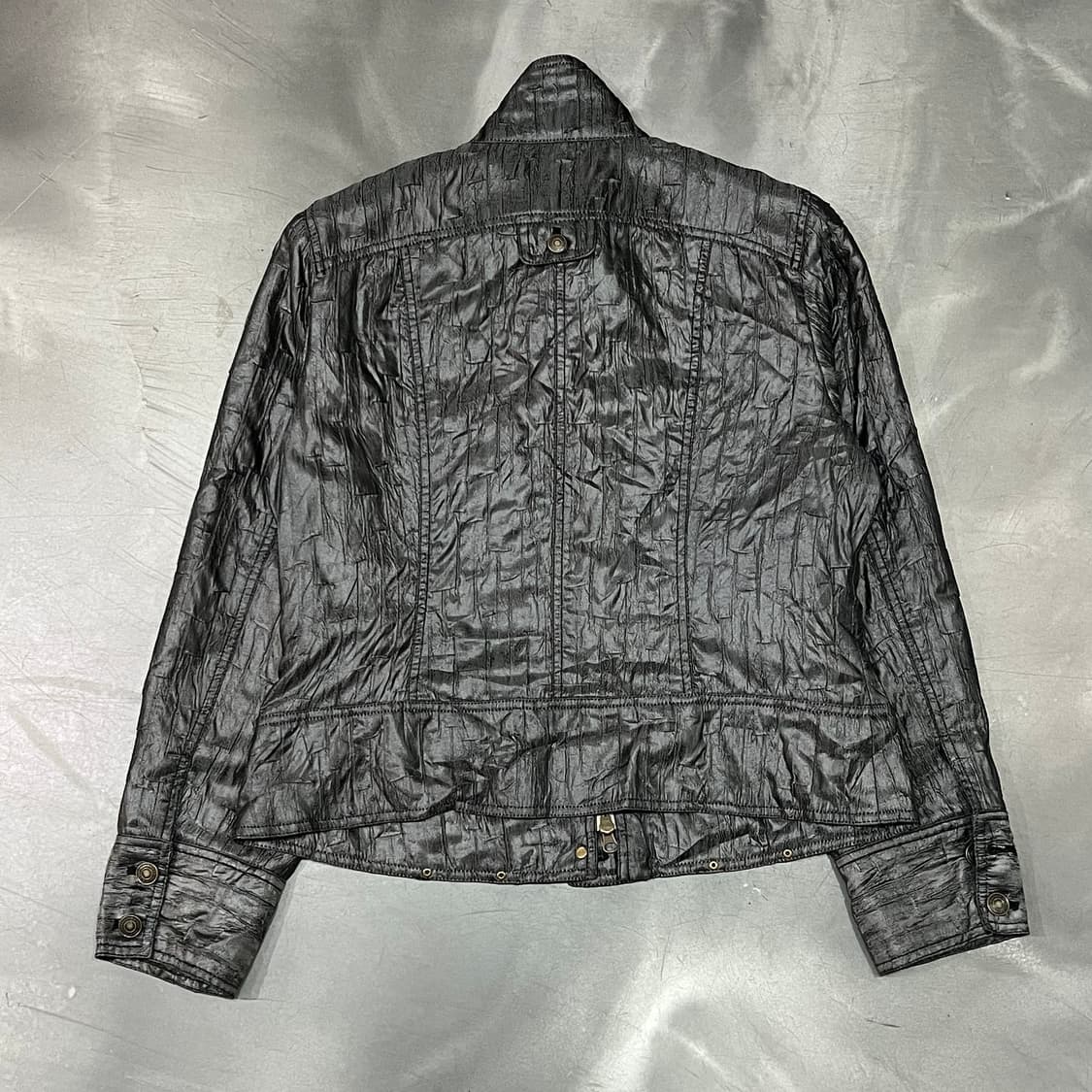  빈티지 링클 하이넥 자켓 y16093 상품이미지2