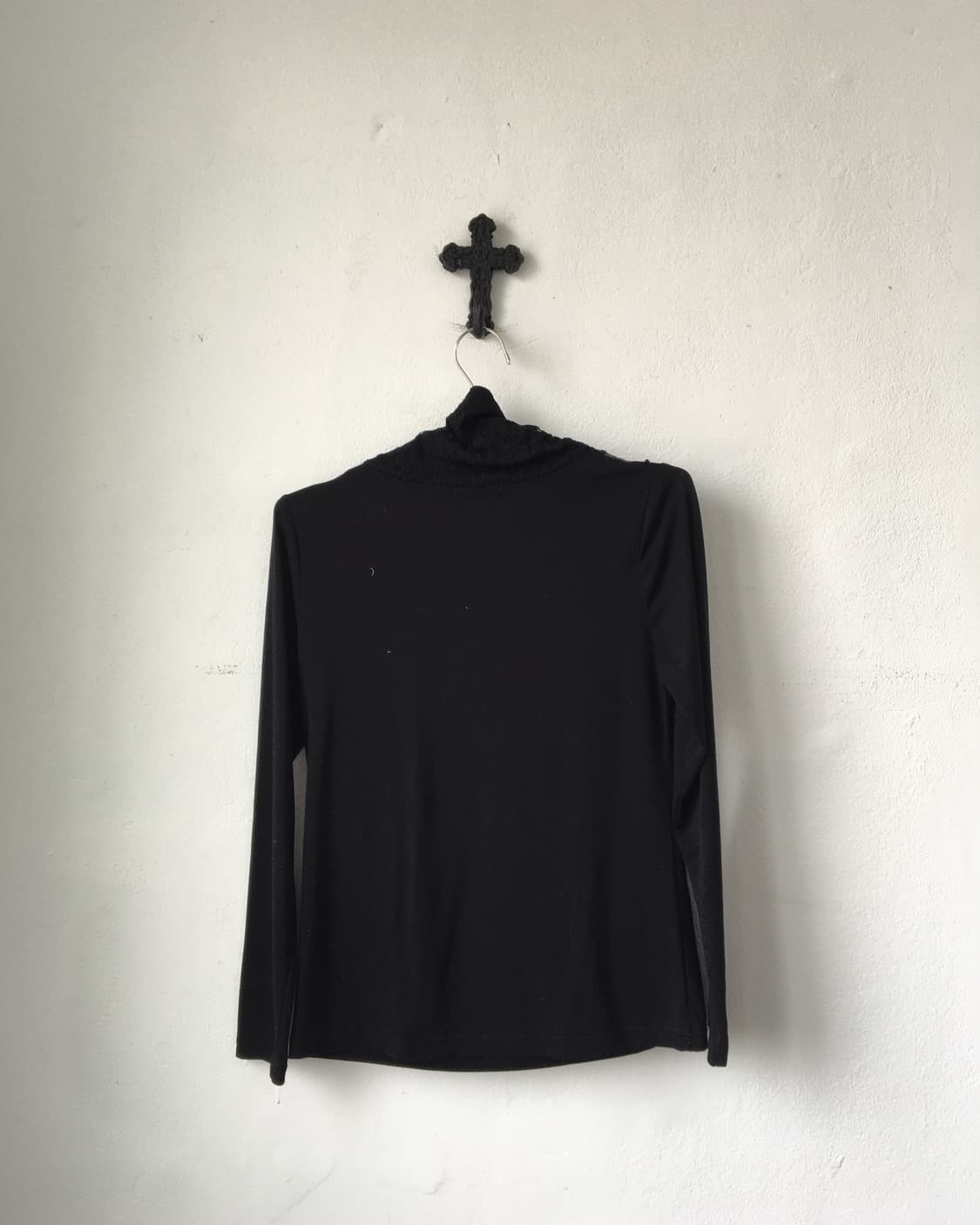 Axes femme lace point high neck sleeve 상품이미지3