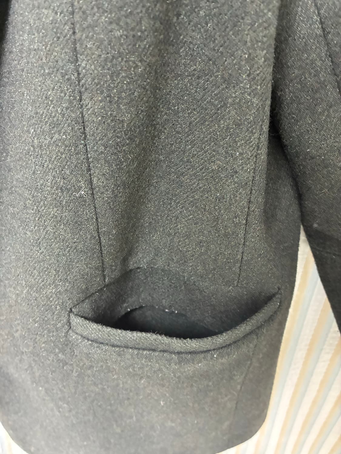  빈티지 카키 하프코트,자켓 상품이미지4