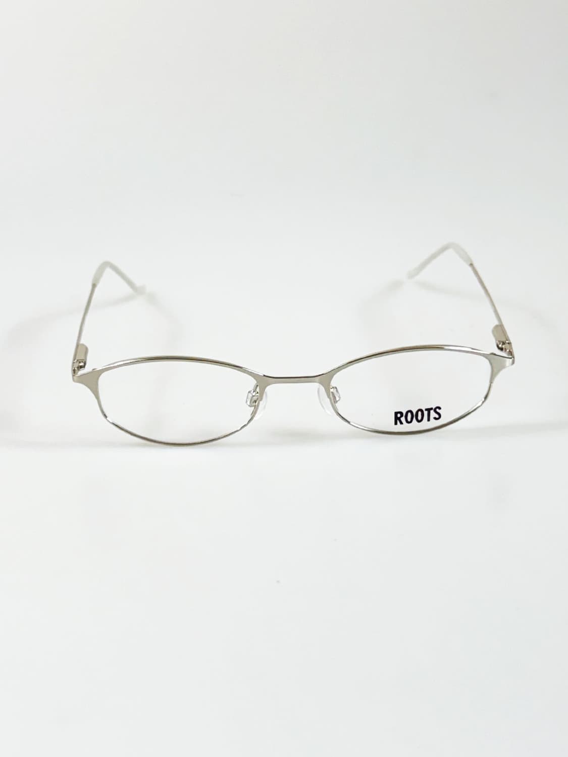 90s ROOTS 실버 메탈 슬림 오벌 프레임 빈티지 안경 상품이미지1