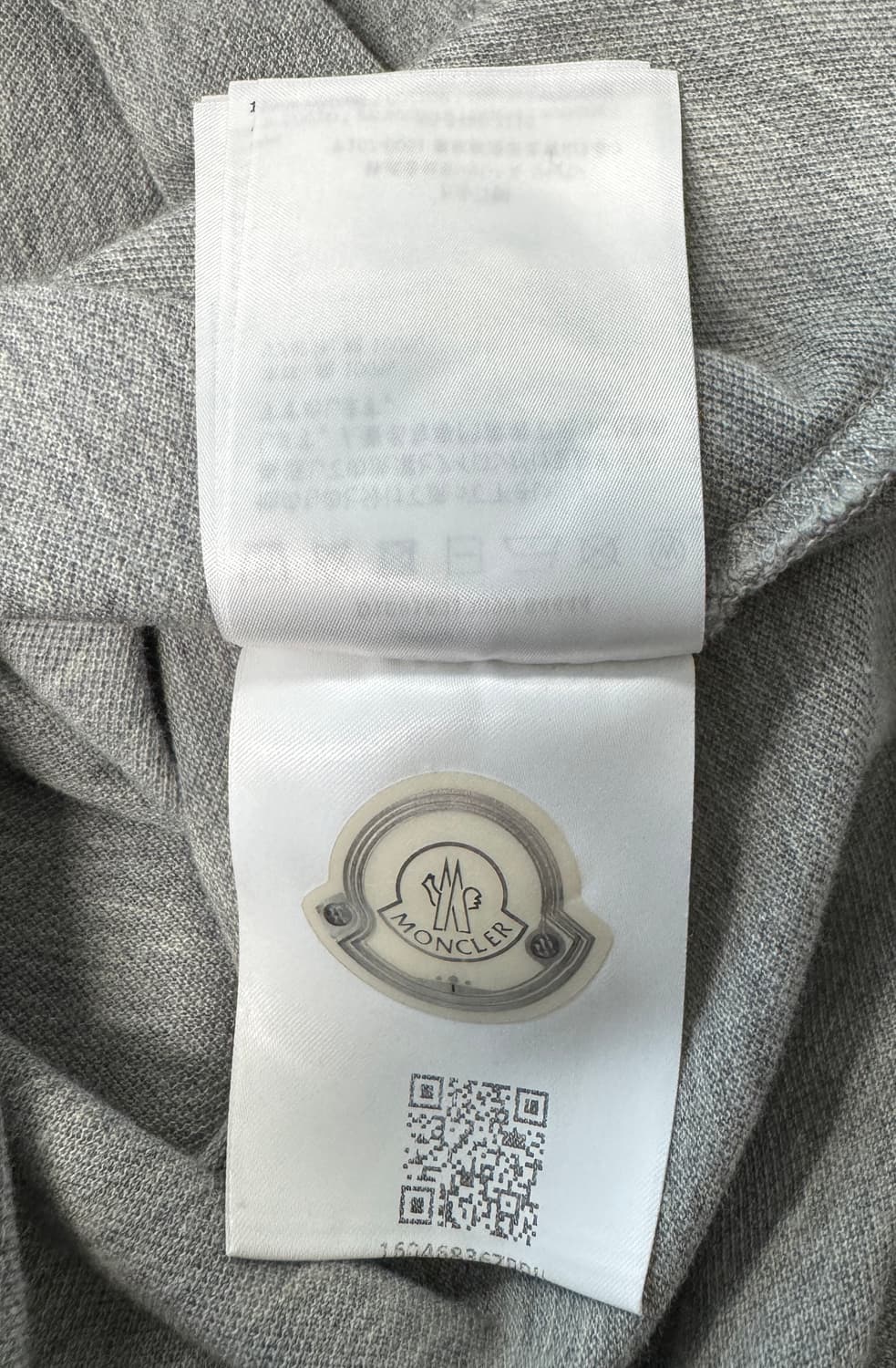 MONCLER 몽클레어 그레이 반팔 피케셔츠 L 상품이미지7