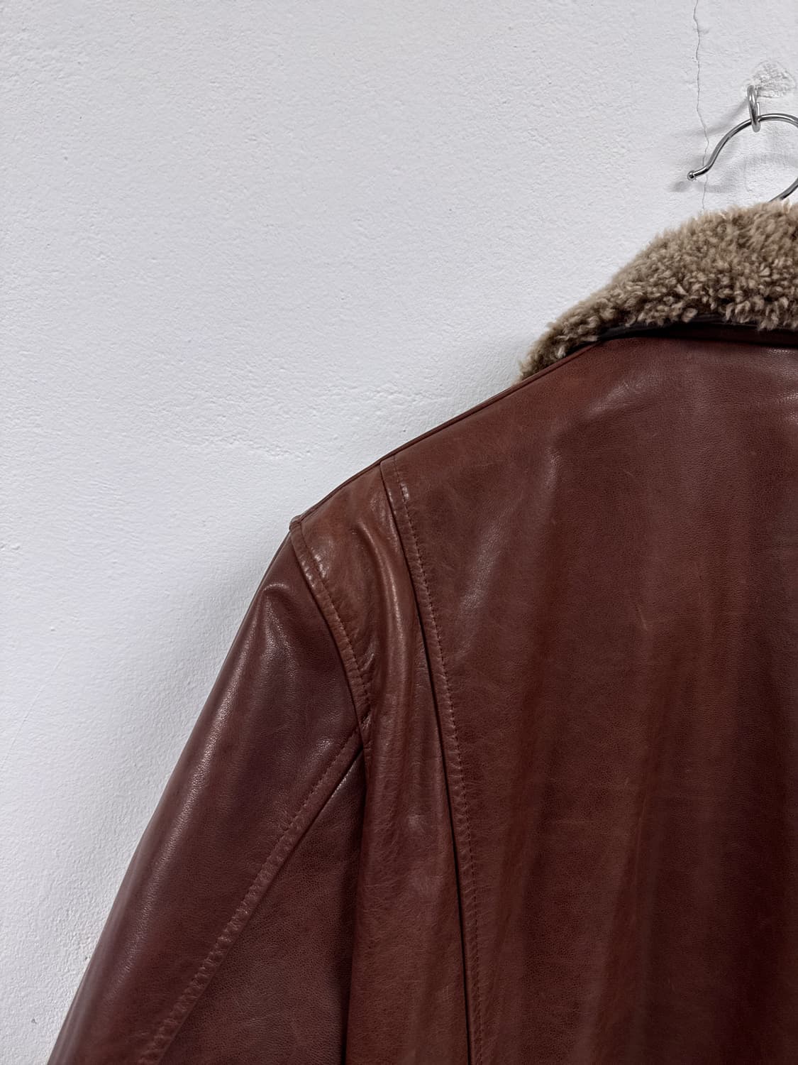 [N][105]Type A-2 베지터블 레더 브라운 항공 자켓 상품이미지6