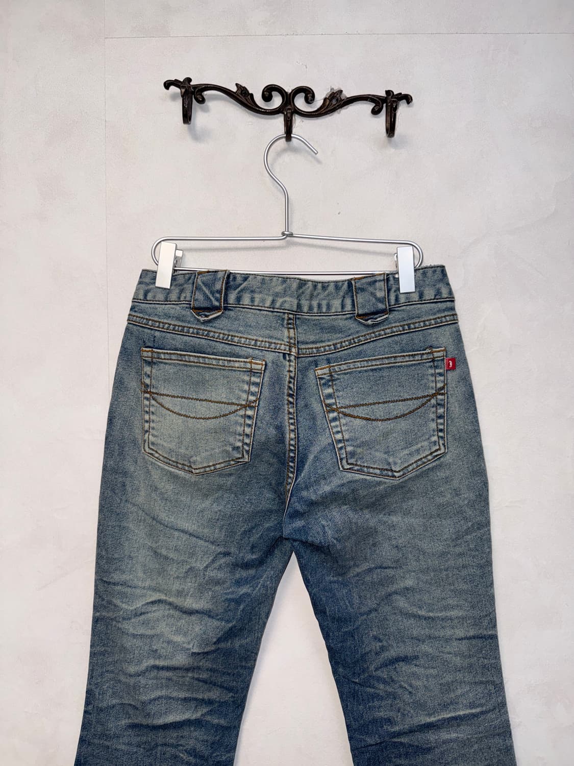 Destroyed washing denim bootscut pants 상품이미지5